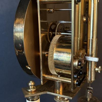 LOT 103: Vintage Germany Jahresuhrenfabrik Floral 400 Day Anniversary Clock and Vintage Schatz, Germany Anniversary Clocks