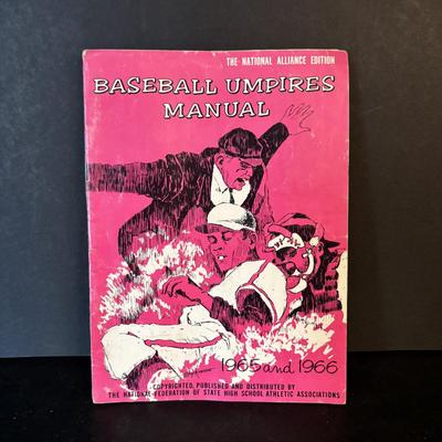 LOT 106: Vintage Rules Books 1956 - 1968: Little League, Major League Baseball, 1965 & 1966 Umpires Manual