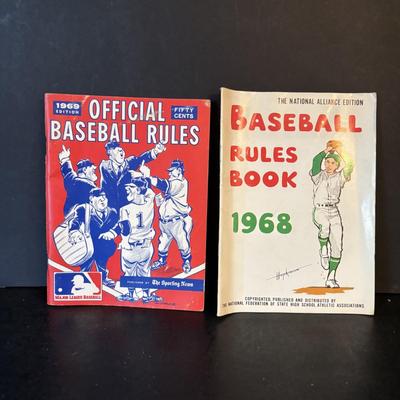 LOT 106: Vintage Rules Books 1956 - 1968: Little League, Major League Baseball, 1965 & 1966 Umpires Manual