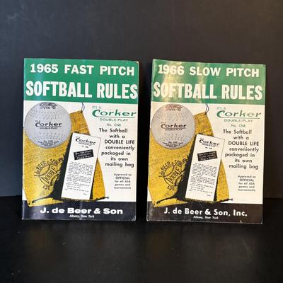 LOT 107: Vintage Sports Rule Books 1956 - 1967: Football, Basketball, Golf, Softball