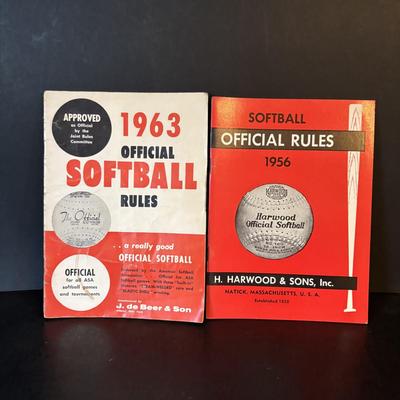 LOT 107: Vintage Sports Rule Books 1956 - 1967: Football, Basketball, Golf, Softball