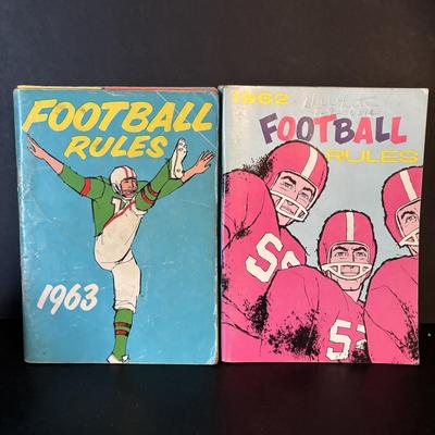 LOT 107: Vintage Sports Rule Books 1956 - 1967: Football, Basketball, Golf, Softball