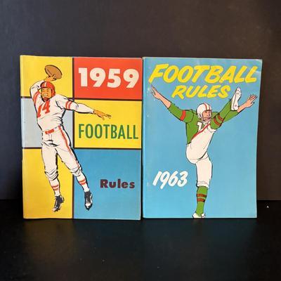 LOT 107: Vintage Sports Rule Books 1956 - 1967: Football, Basketball, Golf, Softball