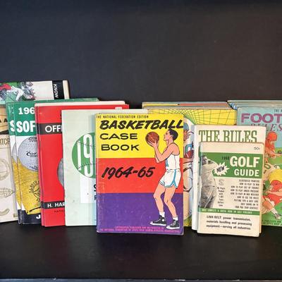 LOT 107: Vintage Sports Rule Books 1956 - 1967: Football, Basketball, Golf, Softball