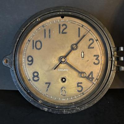 LOT 108: Vintage Ships Clock Collection: Chelsea (no glass) & Seth Thomas