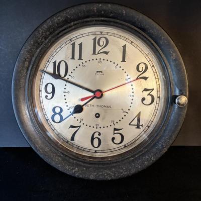 LOT 108: Vintage Ships Clock Collection: Chelsea (no glass) & Seth Thomas