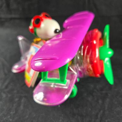 4 Snoopy Candy Container Toys