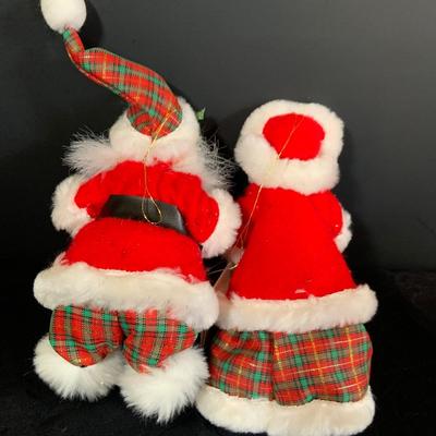 LOT 163: Annalee Holiday Dolls Featuring Lord & Taylor Exclusive 2004 Santa & Mrs Claus: Santa Claus Schoochie and More