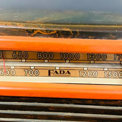 LOT 169: Set of Two (2) Vintage Electric Radios - Art Deco Fada Temple Radio and General Electric Model 164 Tube Radio