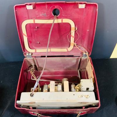 LOT 169: Set of Two (2) Vintage Electric Radios - Art Deco Fada Temple Radio and General Electric Model 164 Tube Radio