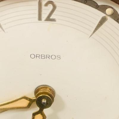 LOT: Collection of Art Deco Desk Clocks Including a Jefferson Golden Hour Mystery /Electric Clock, an Orbros Wind-up Desk Clock with...