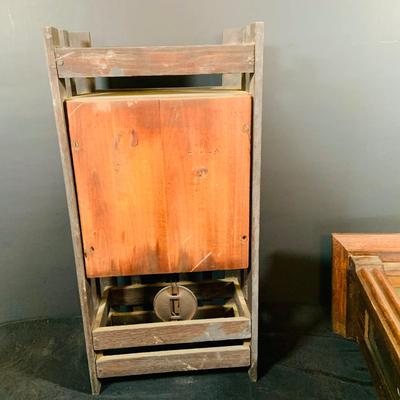 LOT 173: Set of Two (2) Wall Clocks - Mission Clock and Wood Wall Clock