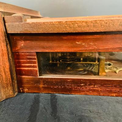 LOT 173: Set of Two (2) Wall Clocks - Mission Clock and Wood Wall Clock