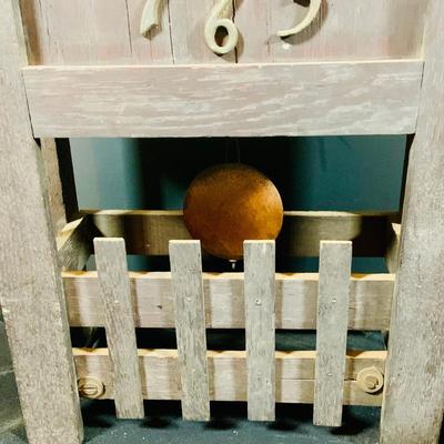 LOT 173: Set of Two (2) Wall Clocks - Mission Clock and Wood Wall Clock