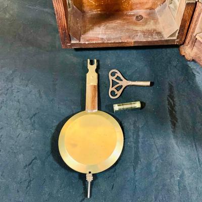 LOT 173: Set of Two (2) Wall Clocks - Mission Clock and Wood Wall Clock