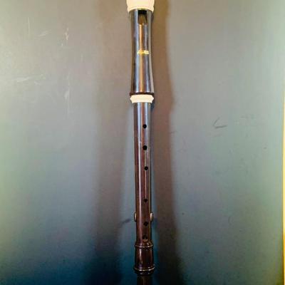 LOT 175; Vintage Aulos Tenor Recorder with Case and Accessories; Marisela Metronome, and Books