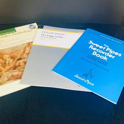 LOT 175; Vintage Aulos Tenor Recorder with Case and Accessories; Marisela Metronome, and Books