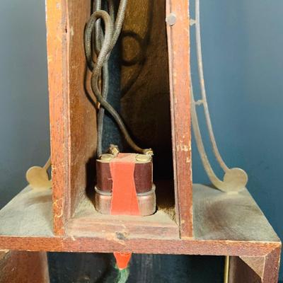 LOT 177: Vintage Banjo Style Techron Nautical Themed Electric Wall Clock Ship’s Wheel Barometer and Vintage Selsi Forecaster Barometer