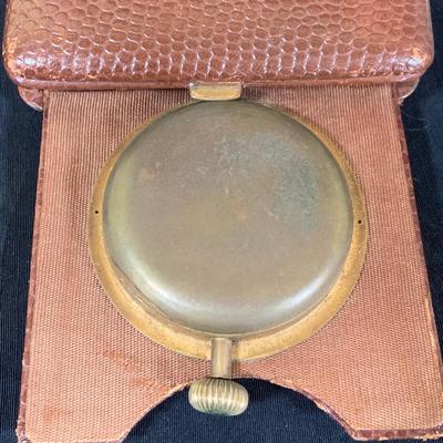 LOT 181: Collection of Vintage/Antique Travel Clocks and More Including Waltham and Doxa 8 Day, Travel Clocks, Concord Battery Operated...