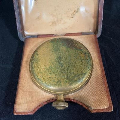 LOT 181: Collection of Vintage/Antique Travel Clocks and More Including Waltham and Doxa 8 Day, Travel Clocks, Concord Battery Operated...