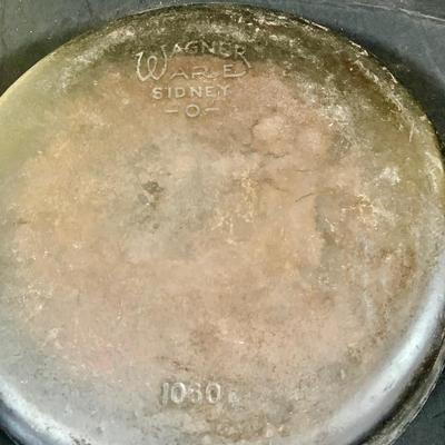 LOT 183: Wagner Cast Iron Skillet and Pot