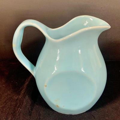 LOT 184: Vintage Ceramic Teddy Bear Cookie Jar and Ceramic Pitchers and a Salada Tea Pot