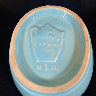 LOT 184: Vintage Ceramic Teddy Bear Cookie Jar and Ceramic Pitchers and a Salada Tea Pot