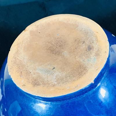 LOT 188: Collection of Stangl Pottery. Creamers and a Large Blue Ceramic Pitcher