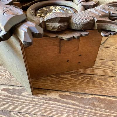 LOT 244: Cuendet Musical Movement Cuckoo Clock "Die Muhle Im Schwarzwald Holzhackerub'n Marsch 3695-96"