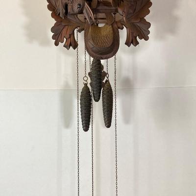 LOT 244: Cuendet Musical Movement Cuckoo Clock "Die Muhle Im Schwarzwald Holzhackerub'n Marsch 3695-96"