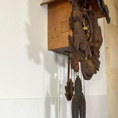 LOT 244: Cuendet Musical Movement Cuckoo Clock "Die Muhle Im Schwarzwald Holzhackerub'n Marsch 3695-96"