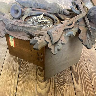 LOT 244: Cuendet Musical Movement Cuckoo Clock "Die Muhle Im Schwarzwald Holzhackerub'n Marsch 3695-96"