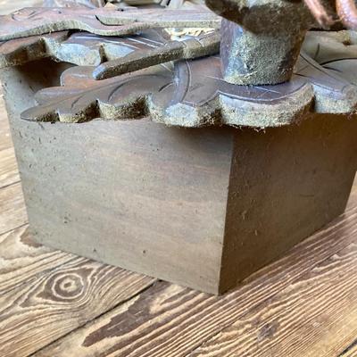 LOT 244: Cuendet Musical Movement Cuckoo Clock "Die Muhle Im Schwarzwald Holzhackerub'n Marsch 3695-96"