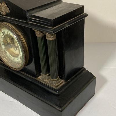 LOT 246: Antique Ansonia Mantle Clock with Key