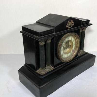 LOT 246: Antique Ansonia Mantle Clock with Key