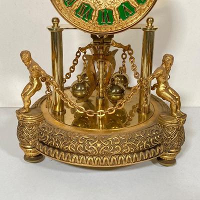 LOT 247: Vintage Kern Suhne Anniversary Figural Clock