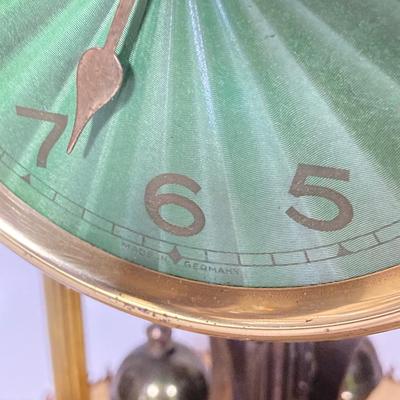LOT 248: Vintage Jahresuhren-Fabrik GmbH Germany with Double Elephant Symbol Anniversary Dome Clock