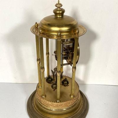 LOT 248: Vintage Jahresuhren-Fabrik GmbH Germany with Double Elephant Symbol Anniversary Dome Clock