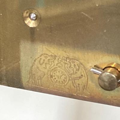 LOT 248: Vintage Jahresuhren-Fabrik GmbH Germany with Double Elephant Symbol Anniversary Dome Clock