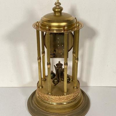 LOT 248: Vintage Jahresuhren-Fabrik GmbH Germany with Double Elephant Symbol Anniversary Dome Clock