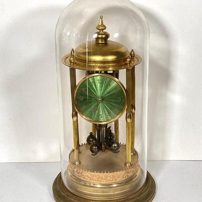 LOT 248: Vintage Jahresuhren-Fabrik GmbH Germany with Double Elephant Symbol Anniversary Dome Clock