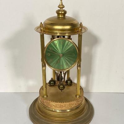 LOT 248: Vintage Jahresuhren-Fabrik GmbH Germany with Double Elephant Symbol Anniversary Dome Clock