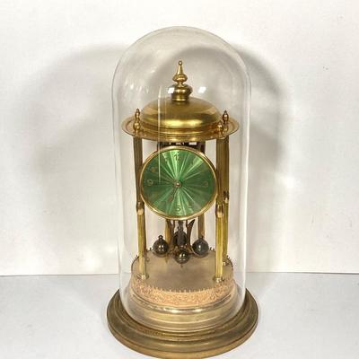 LOT 248: Vintage Jahresuhren-Fabrik GmbH Germany with Double Elephant Symbol Anniversary Dome Clock