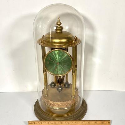 LOT 248: Vintage Jahresuhren-Fabrik GmbH Germany with Double Elephant Symbol Anniversary Dome Clock