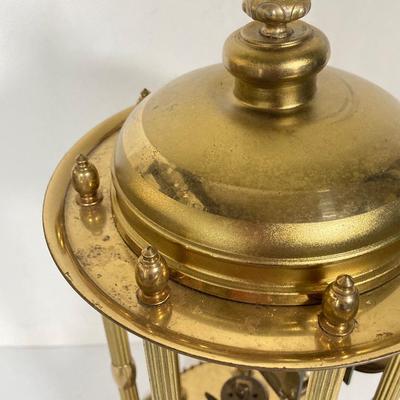 LOT 248: Vintage Jahresuhren-Fabrik GmbH Germany with Double Elephant Symbol Anniversary Dome Clock