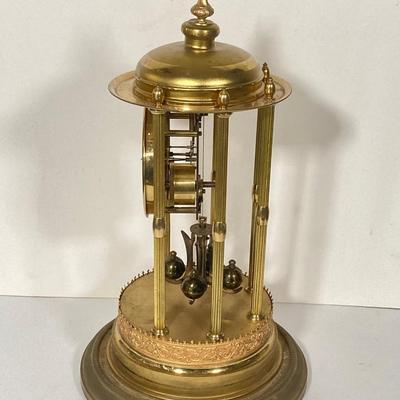 LOT 248: Vintage Jahresuhren-Fabrik GmbH Germany with Double Elephant Symbol Anniversary Dome Clock