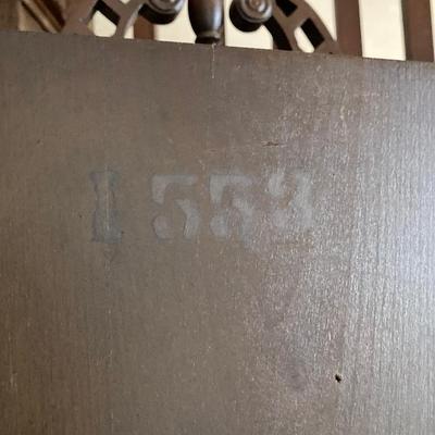 LOT 250: Vintage Wooden Granddaughter Clock with Keys