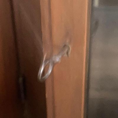 LOT 250: Vintage Wooden Granddaughter Clock with Keys