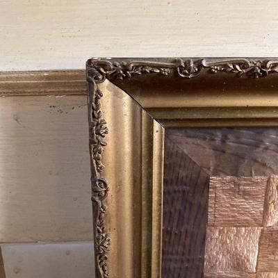 LOT 251: Vintage Framed Asian Rice Paper Painting