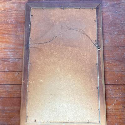 LOT 251: Vintage Framed Asian Rice Paper Painting